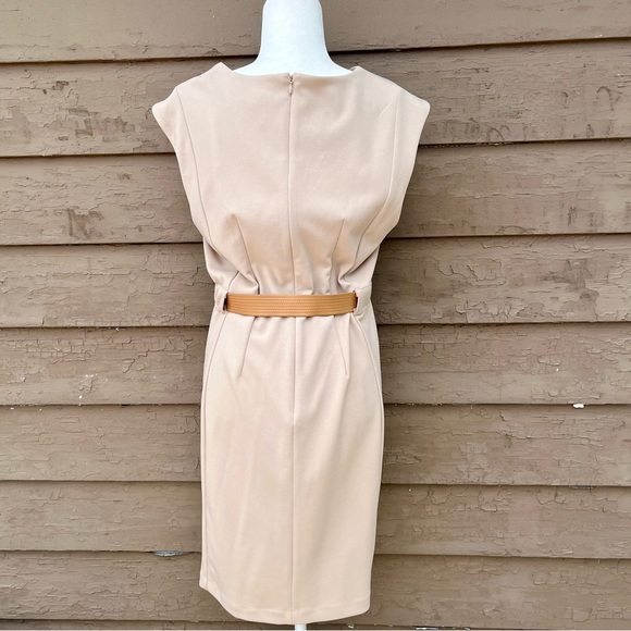 NWT! Calvin Klein belted sheath dress! - Picture 5 of 7